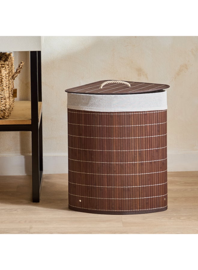 Home Box Bamboo Corner Laundry Hamper - Image 2